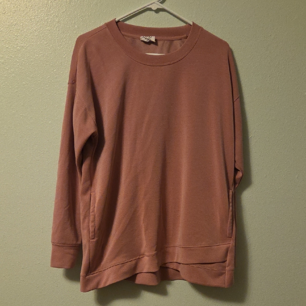 Womens Rose Pink Oversized Sweater Size Large